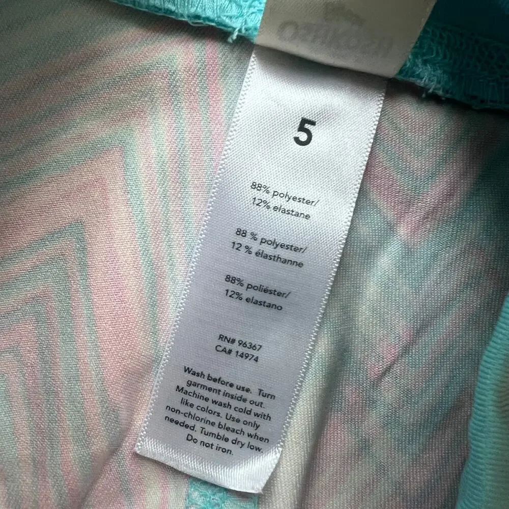 🍭6/$30 OshKosh B'Gosh Girl's Multicolor Zig Zag Pattern Athletic Leggings - 5